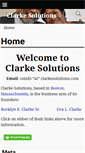 Mobile Screenshot of clarkesolutions.com