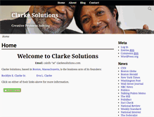Tablet Screenshot of clarkesolutions.com
